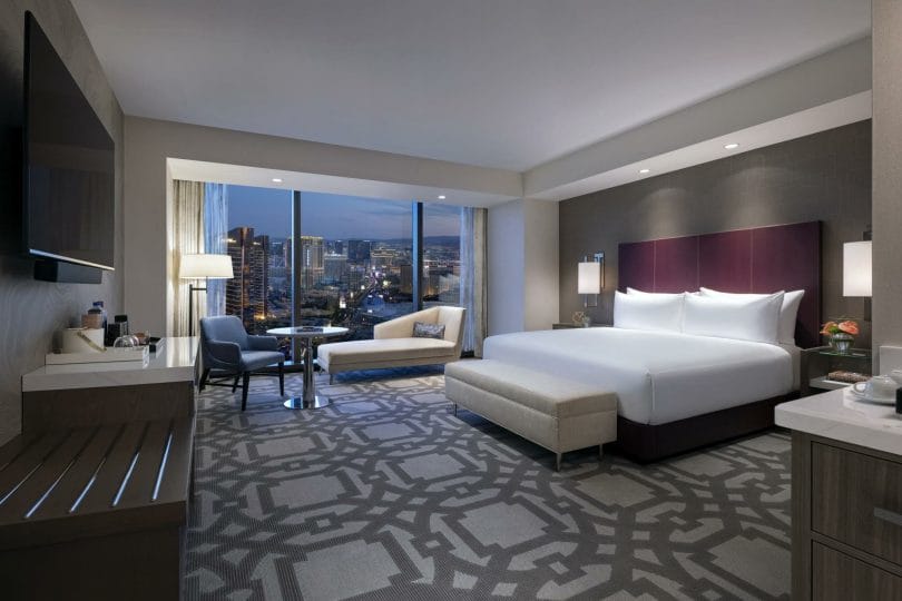 Las Vegas Resorts World Crockfords king guest room