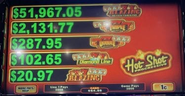 Hot Shot Progressive by Bally logo and progressives