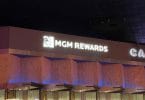 MGM Rewards sign at New York New York Las Vegas