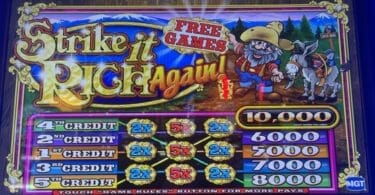 Strike it Rich Again by IGT top screen