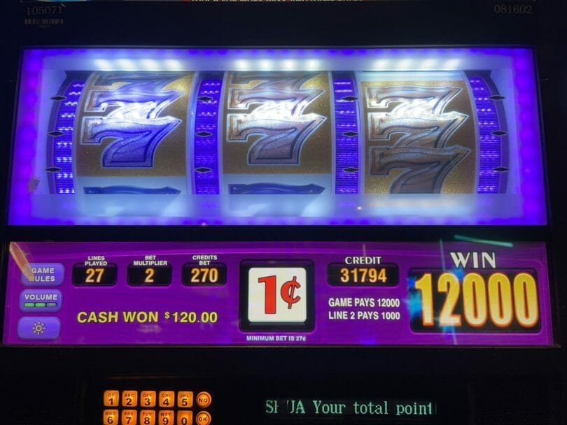 Gold Bar 7s by IGT $120 win