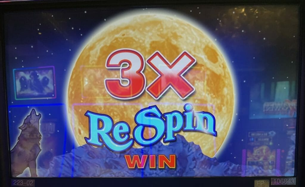 Wolf Run Respin by IGT 3x respin win