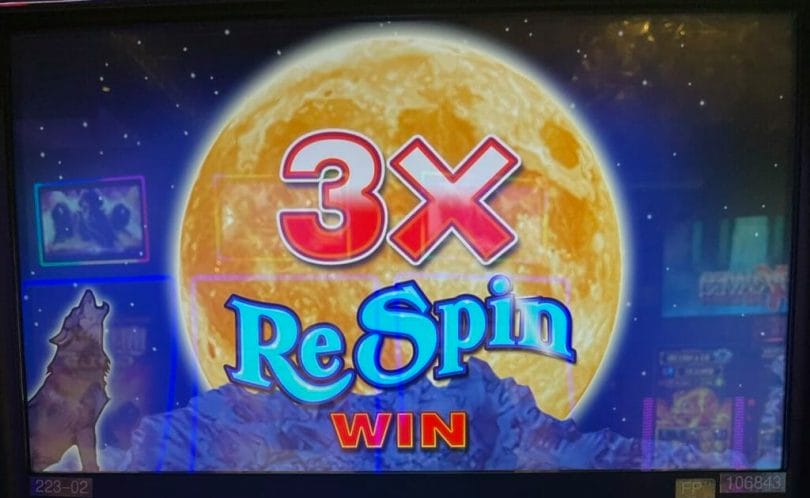 Wolf Run Respin by IGT 3x respin win