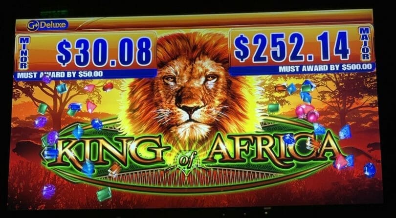 King of Africa by Light and Wonder remake logo and progressives