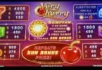 Very Cherry by Shuffle Master logo and pay table