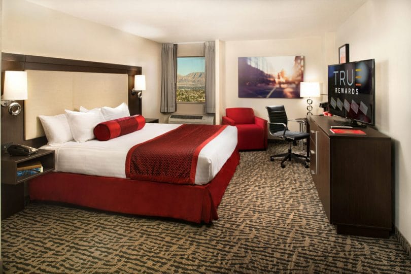 The Strat elite king hotel room