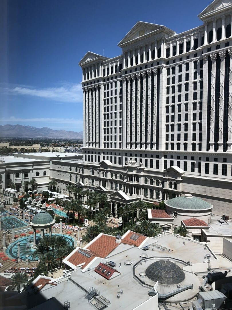 Caesars Palace Las Vegas view from room