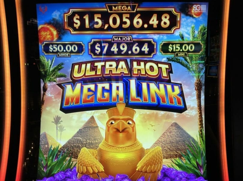Ultra Hot Mega Link by Scientific Games logo and progressives