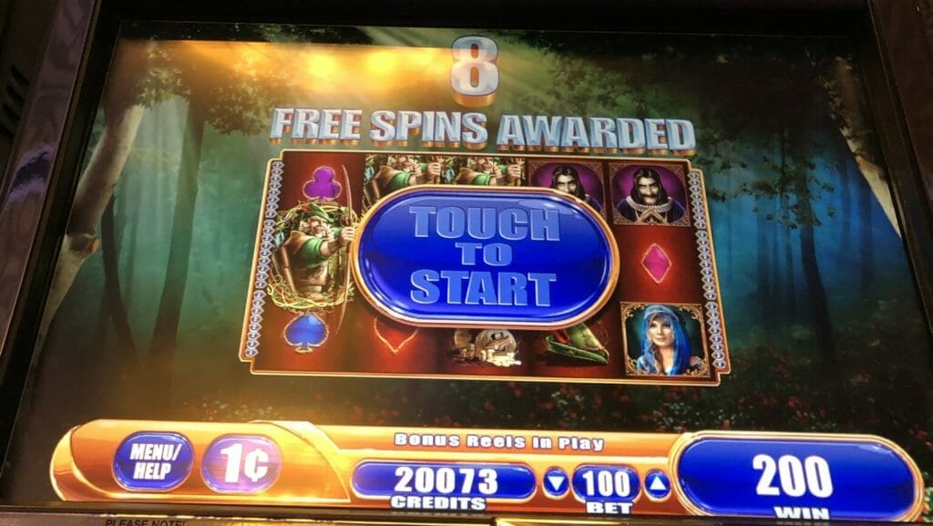 Robin Hood and the Golden Arrow by WMS free spin trigger