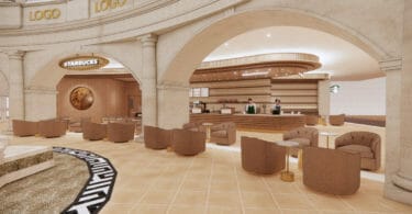 Caesars Atlantic City Starbucks rendering
