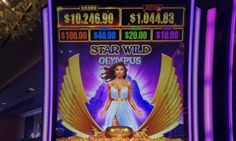 Star Wild Olympus by Everi logo and jackpots