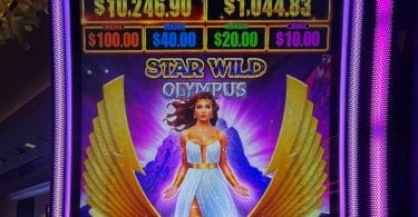 Star Wild Olympus by Everi logo and jackpots