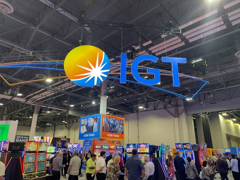 IGT logo at Global Gaming Expo 2022