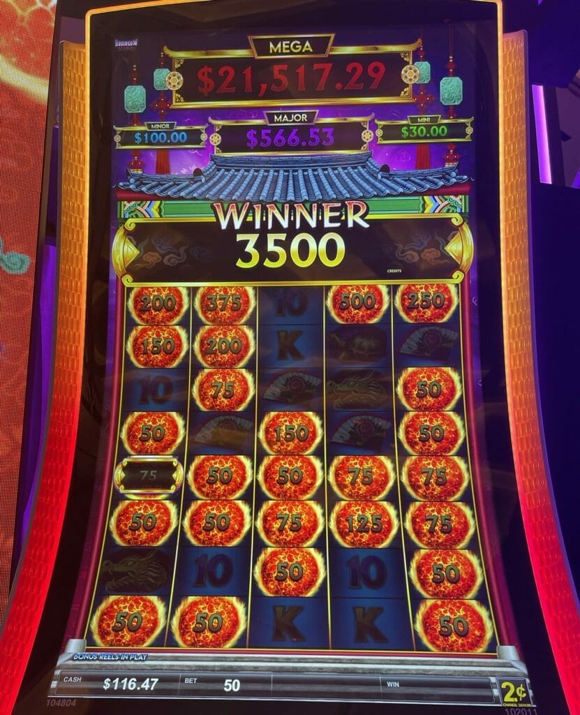 Golden Fire Link by Light & Wonder bonus outcome