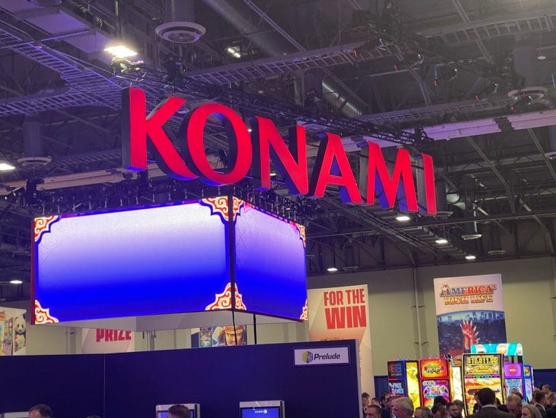 Konami sign at Global Gaming Expo 2022