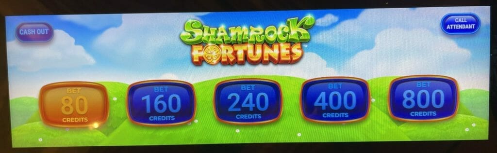 Shamrock Fortunes by AGS bet panel