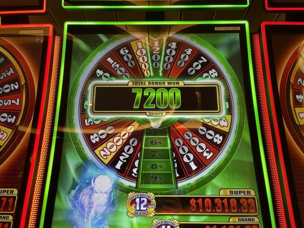 Super Buffalo by Everi wheel prize