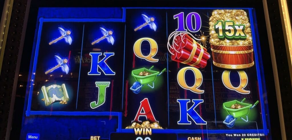 Top Cash by AGS 15x symbol on reel 5