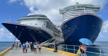 Carnival Mardi Gras at port