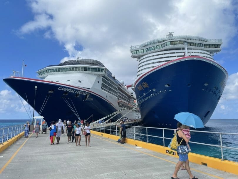 Carnival Mardi Gras at port