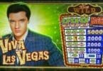 Elvis Viva Las Vegas slot machine logo and pay table