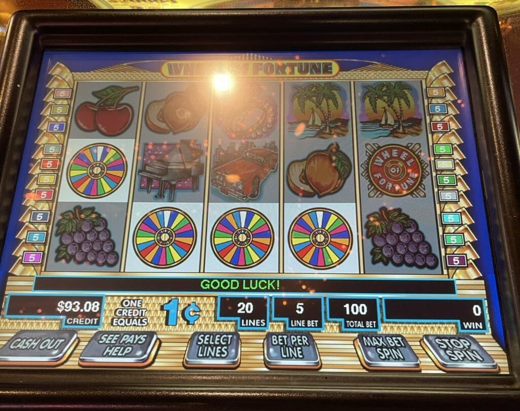 Wheel of Fortune by IGT four wheel symbols bonus