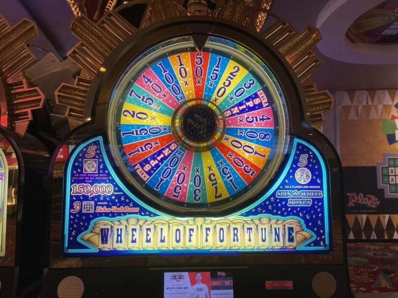 Wheel of Fortune video slot machine by IGT wheel