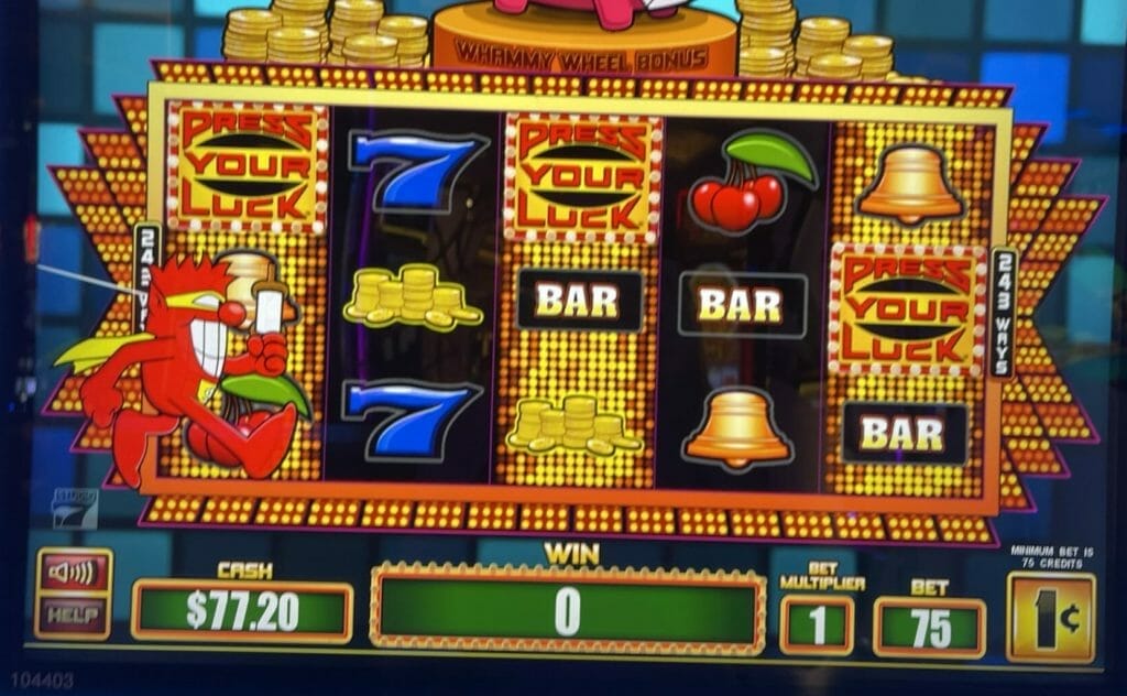 Press Your Luck Whammy Bucks by Everi Press Your Luck bonus awarded